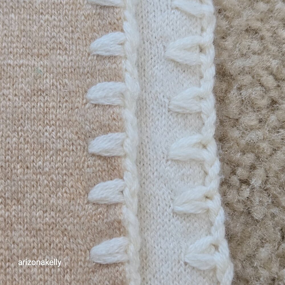 The Cashmere Project THICK Wrap Tan and Cream - Picture 10 of 16